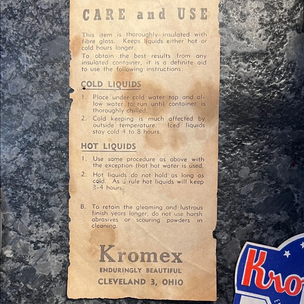 Kromex this item
